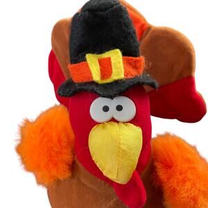 Vintage Gibson Greetings Turkey Plush 1994 Mr Gobbles Thanksgiving Stuffed Bird